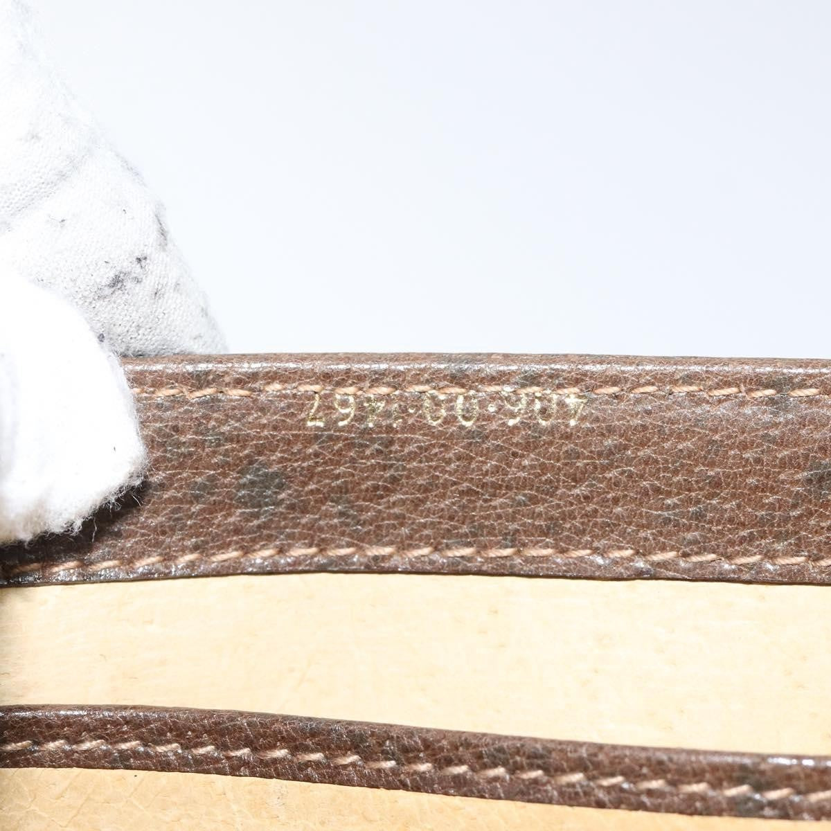 Gucci Vintage Handbag Leather, BROWN, LEATHER, Handbag