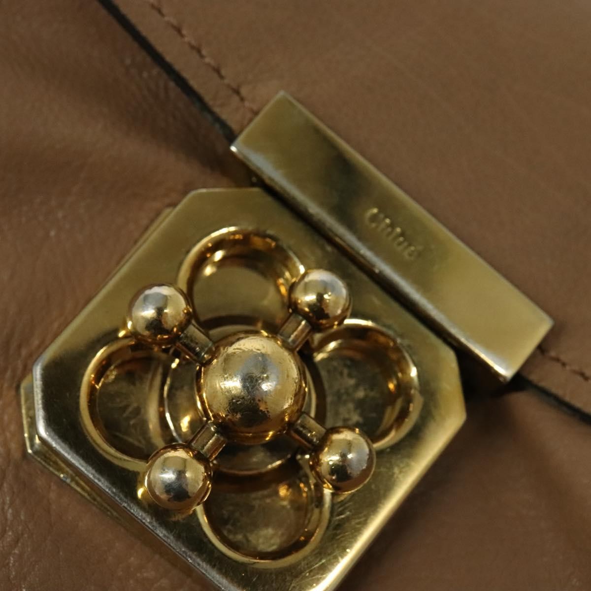 Chloe Elsie Convertible Satchel Leather, BEIGE, LEATHER, Handbag