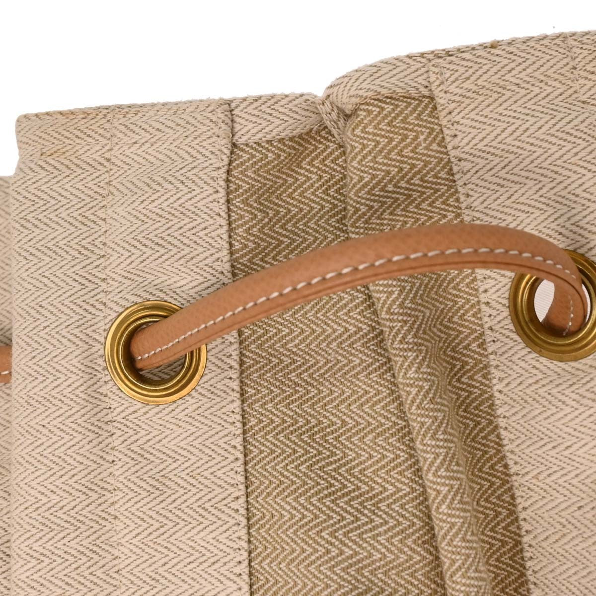 Hermes Aline Bag Toile, BEIGE, CANVAS, Shoulder bag