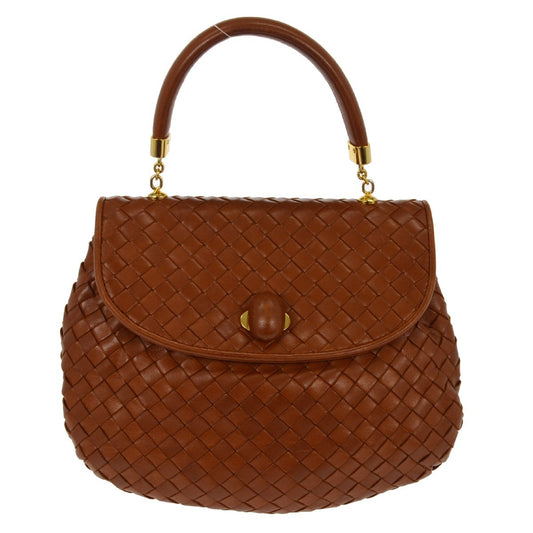 Bottega Veneta Intrecciato Handbag Leather, BROWN, LEATHER, Handbag