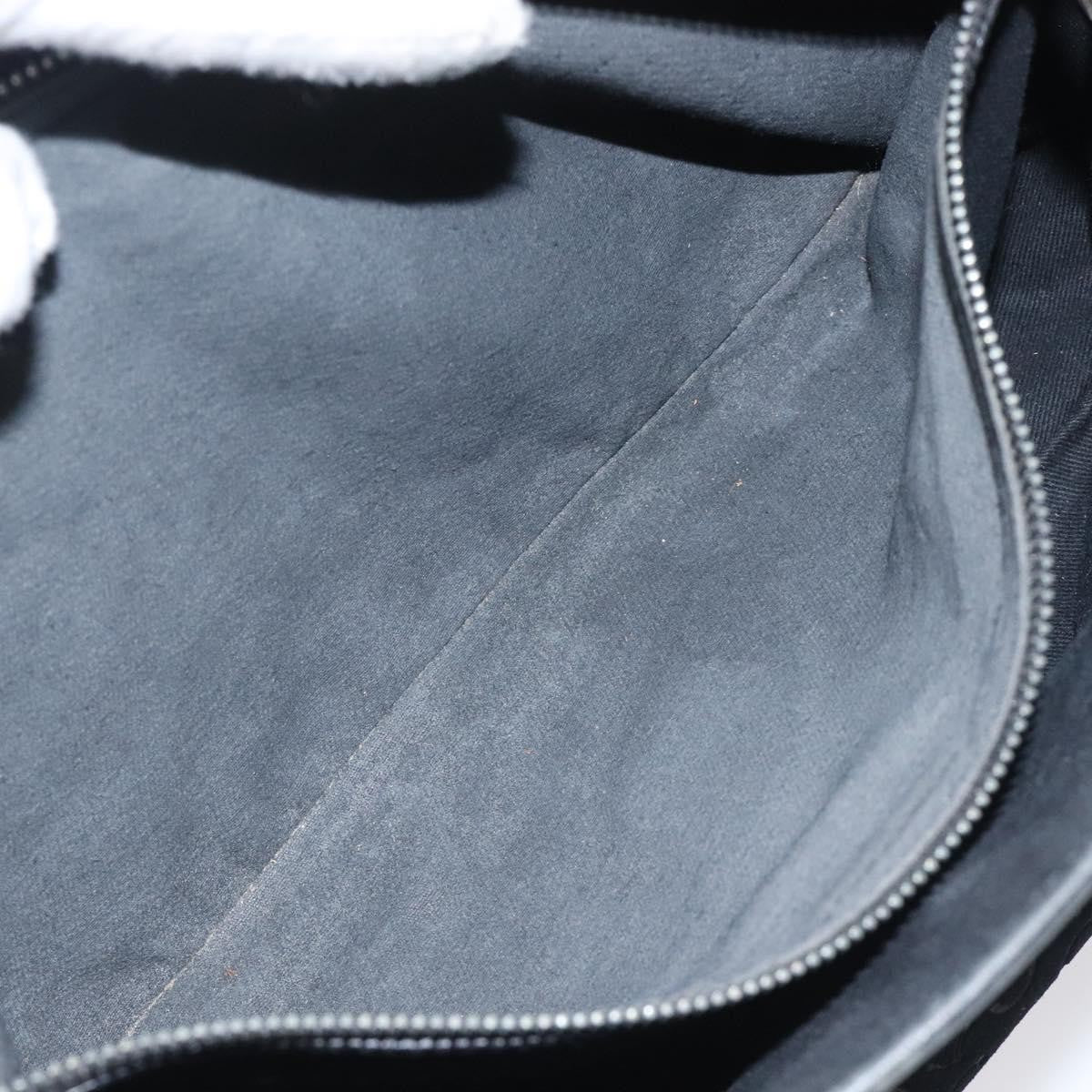 Celine Boogie Satchel Macadam, BLACK, CANVAS, Handbag