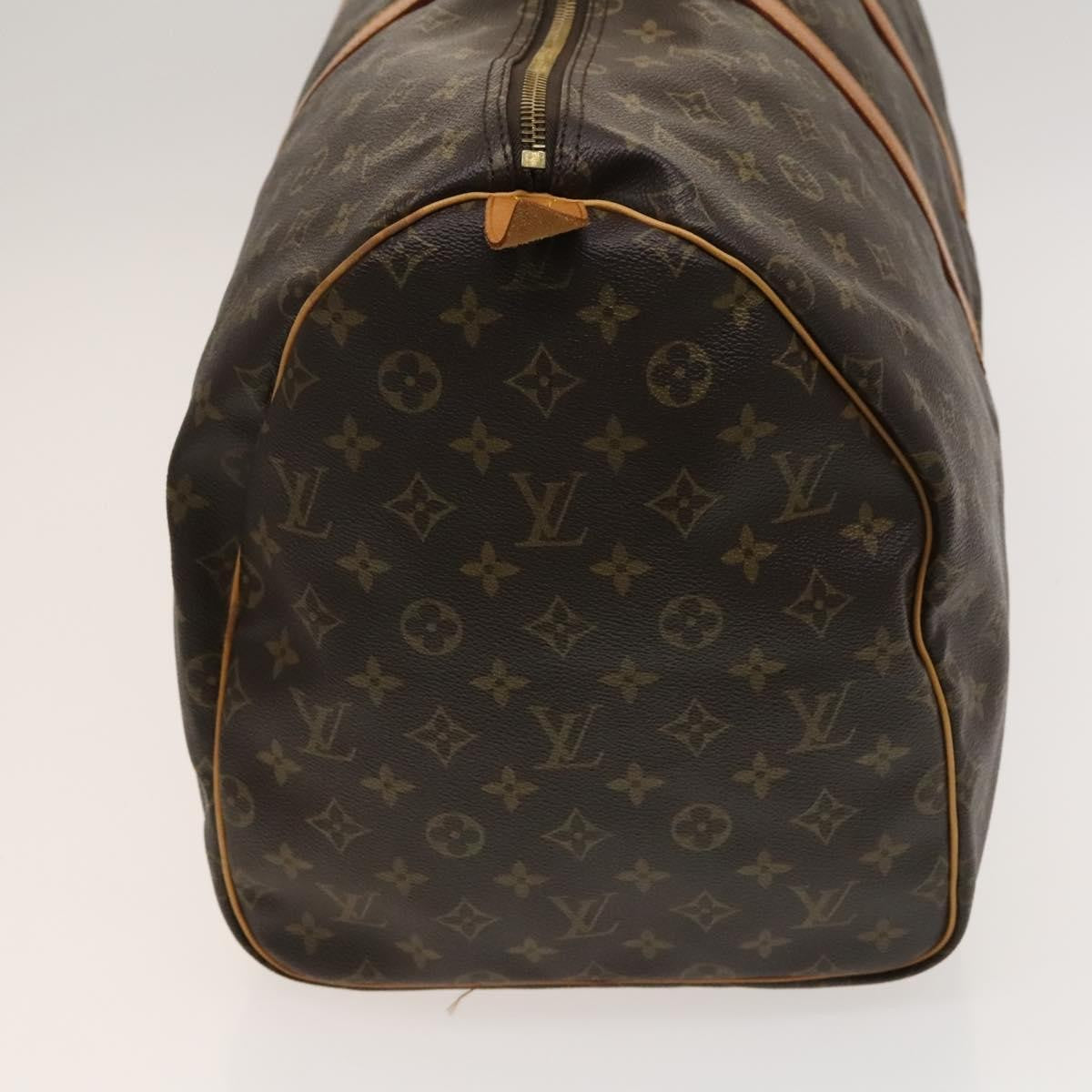 Louis Vuitton Keepall Bag Monogram Canvas, BROWN, CANVAS, Travel bag