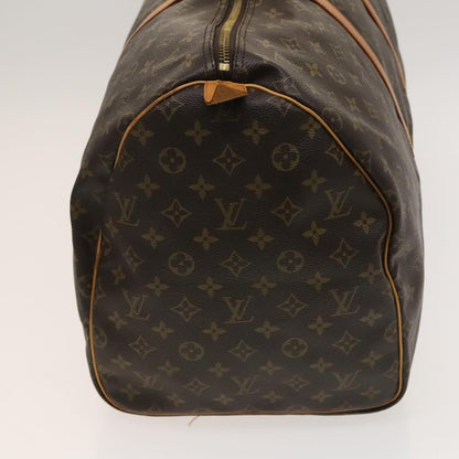Louis Vuitton Keepall Bag Monogram Canvas, BROWN, CANVAS, Travel bag