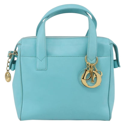 Christian Dior Vintage Handbag Leather, BLUE, LEATHER, Handbag