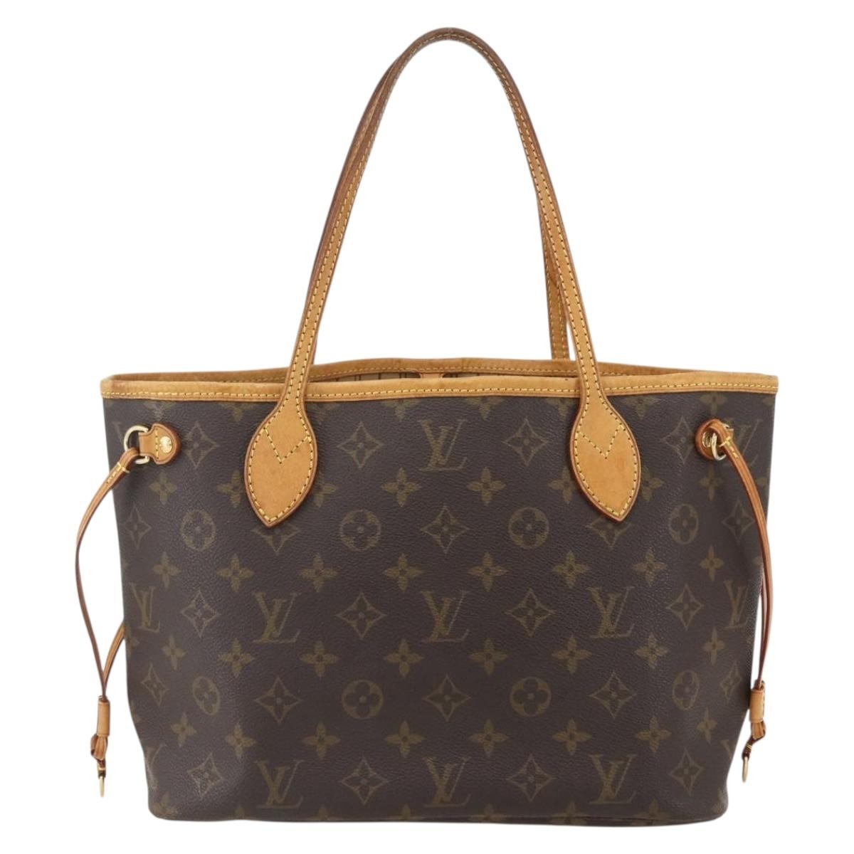 Louis Vuitton Neverfull Tote Monogram Canvas, BROWN, CANVAS, Tote bag