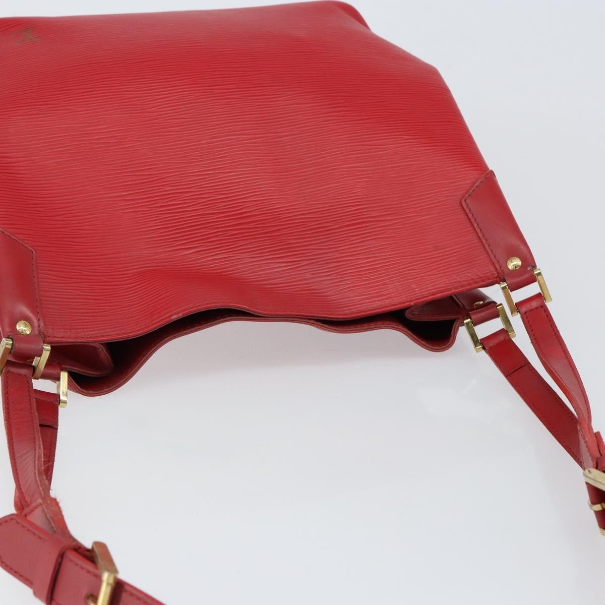 Louis Vuitton Mandara Handbag Epi Leather, RED, LEATHER, Shoulder bag