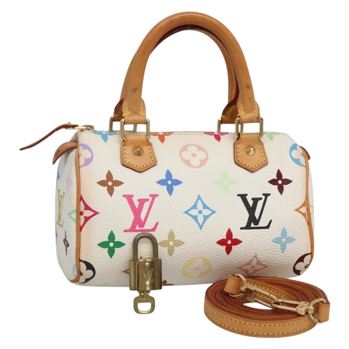 Louis Vuitton Speedy Mini HL Handbag Monogram Multicolor, MULTICOLOUR, CANVAS, Handbag