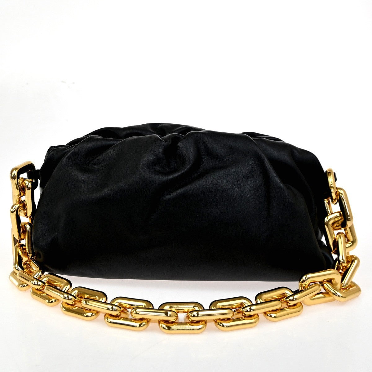 Bottega Veneta The Chain Pouch Leather, BLACK, LEATHER, Shoulder bag