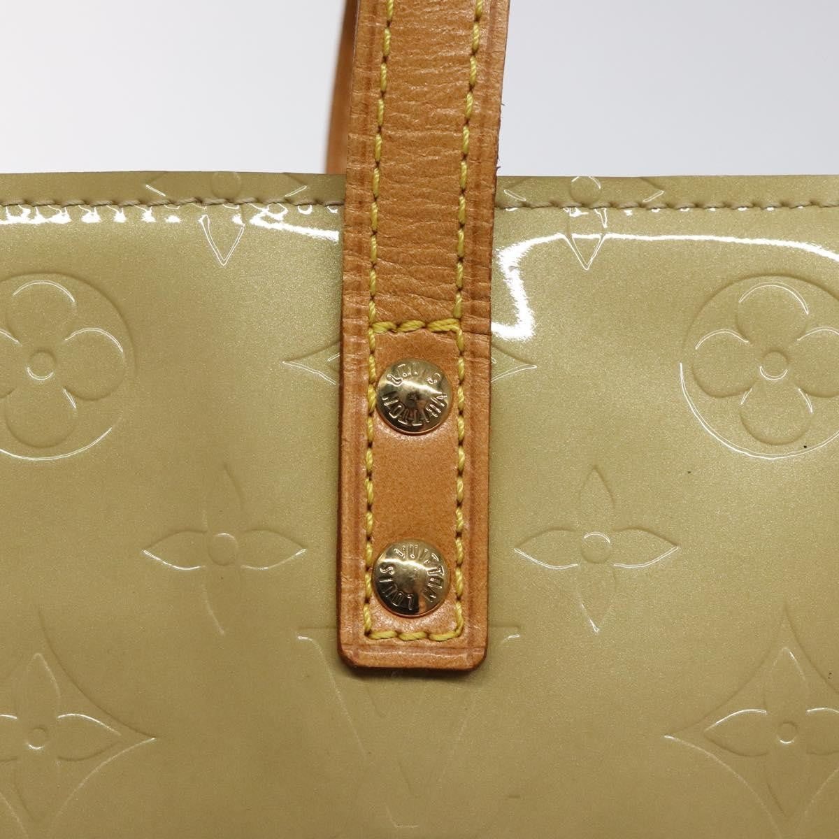 Louis Vuitton Reade Handbag Monogram Vernis, BEIGE, PATENT_LEATHER, Handbag