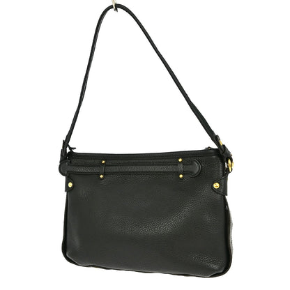 Salvatore Ferragamo Vintage Shoulder Bag Leather, BLACK, LEATHER, Shoulder bag