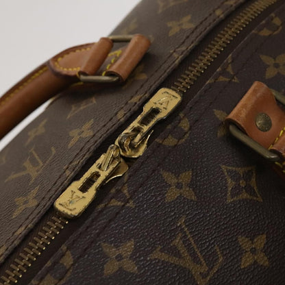 Louis Vuitton Keepall Bag Monogram Canvas, BROWN, CANVAS, Travel bag