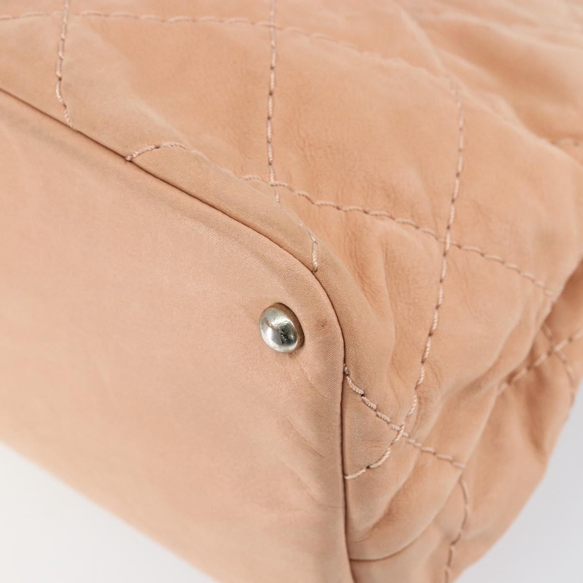 Chanel CC Sea Hit Tote Quilted Iridescent Calfskin, PINK, LEATHER, Shoulder bag