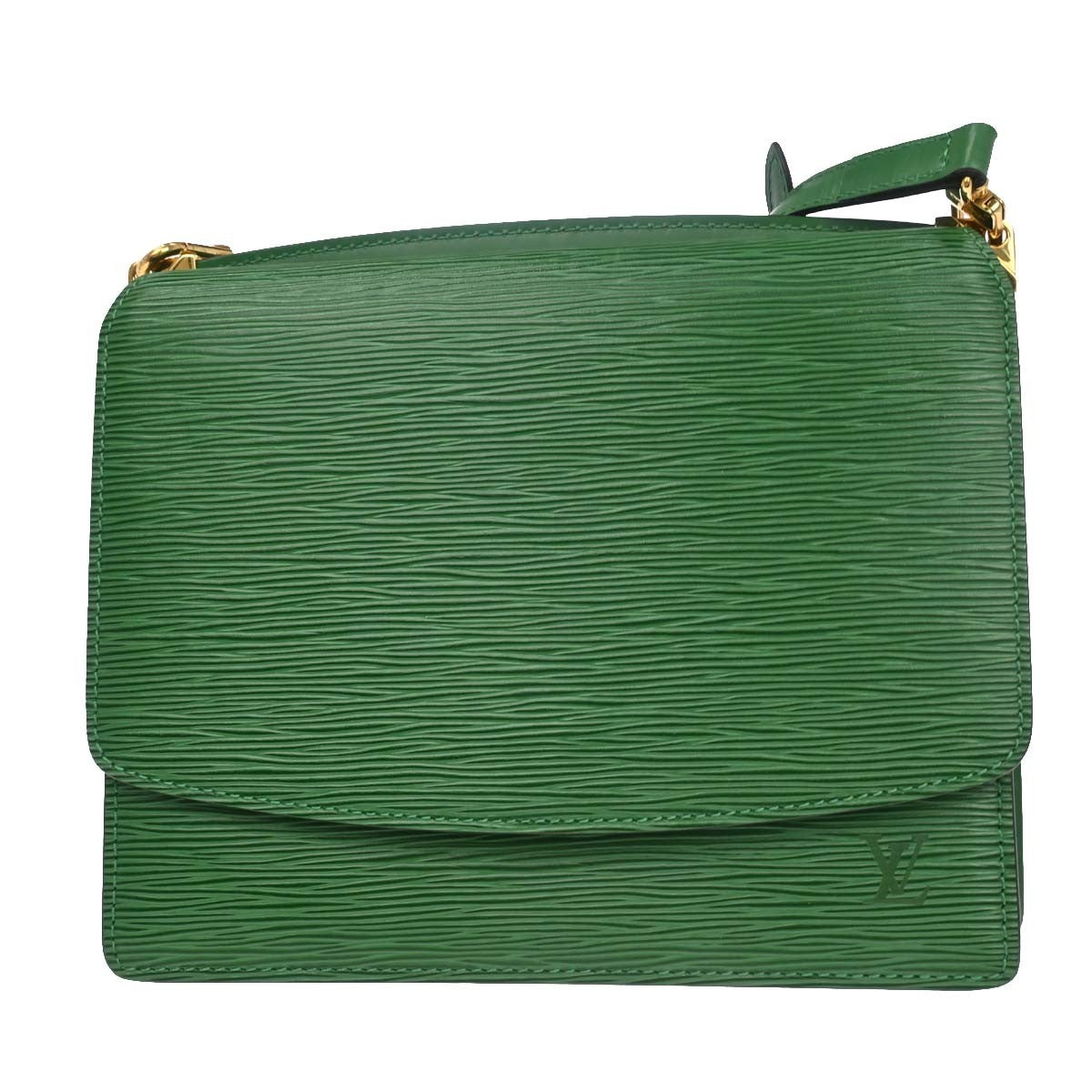 Louis Vuitton Grenelle Shoulder Bag Epi Leather, Green, Leather, Shoulder Bag