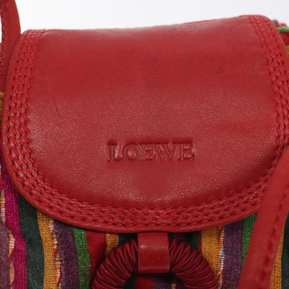 Loewe Vintage Crossbody Cotton, RED, COTTON, Shoulder bag