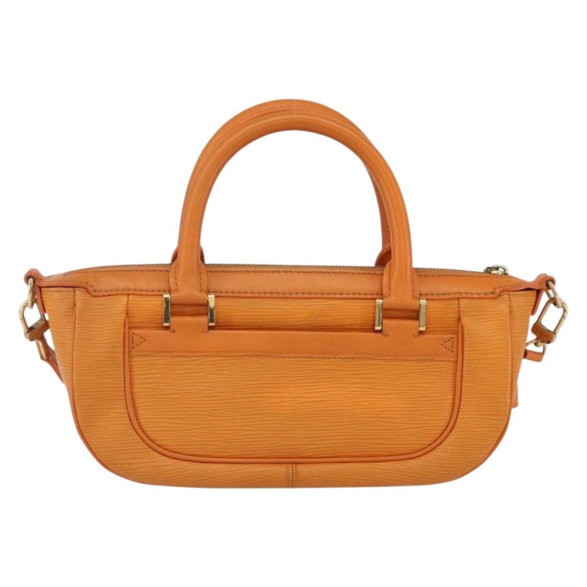 Louis Vuitton Danura Handbag Epi, ORANGE, LEATHER, Handbag