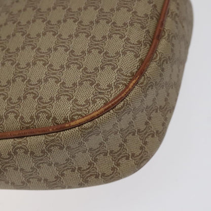 Celine Macadam Shoulder Bag PVC Leather, BEIGE, CANVAS, Shoulder bag