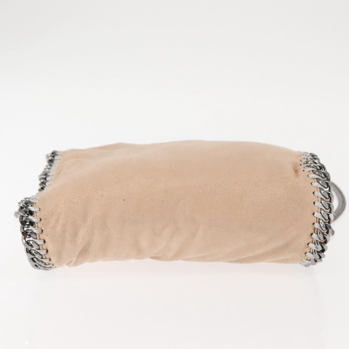 Stella McCartney Falabella Fold Over Crossbody Bag Suede, PINK, SUEDE, Crossbody bag