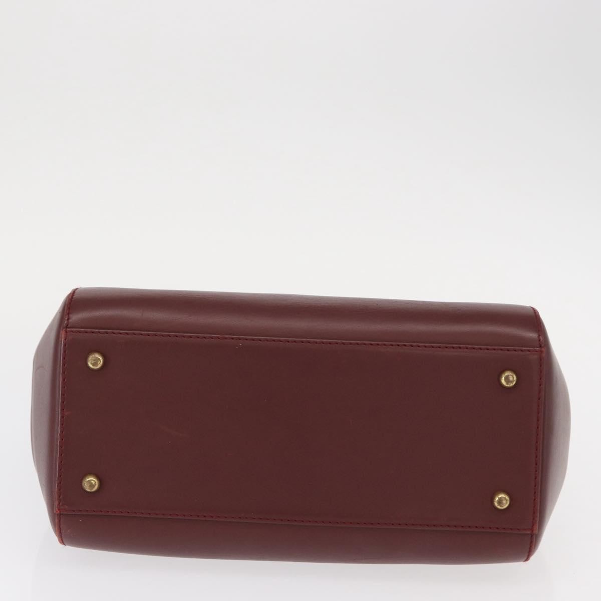 cartier Must De Cartier Leather, BURGUNDY, LEATHER, Handbag