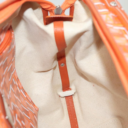 Salvatore Ferragamo Vintage Handbag Canvas, ORANGE, CANVAS, Handbag