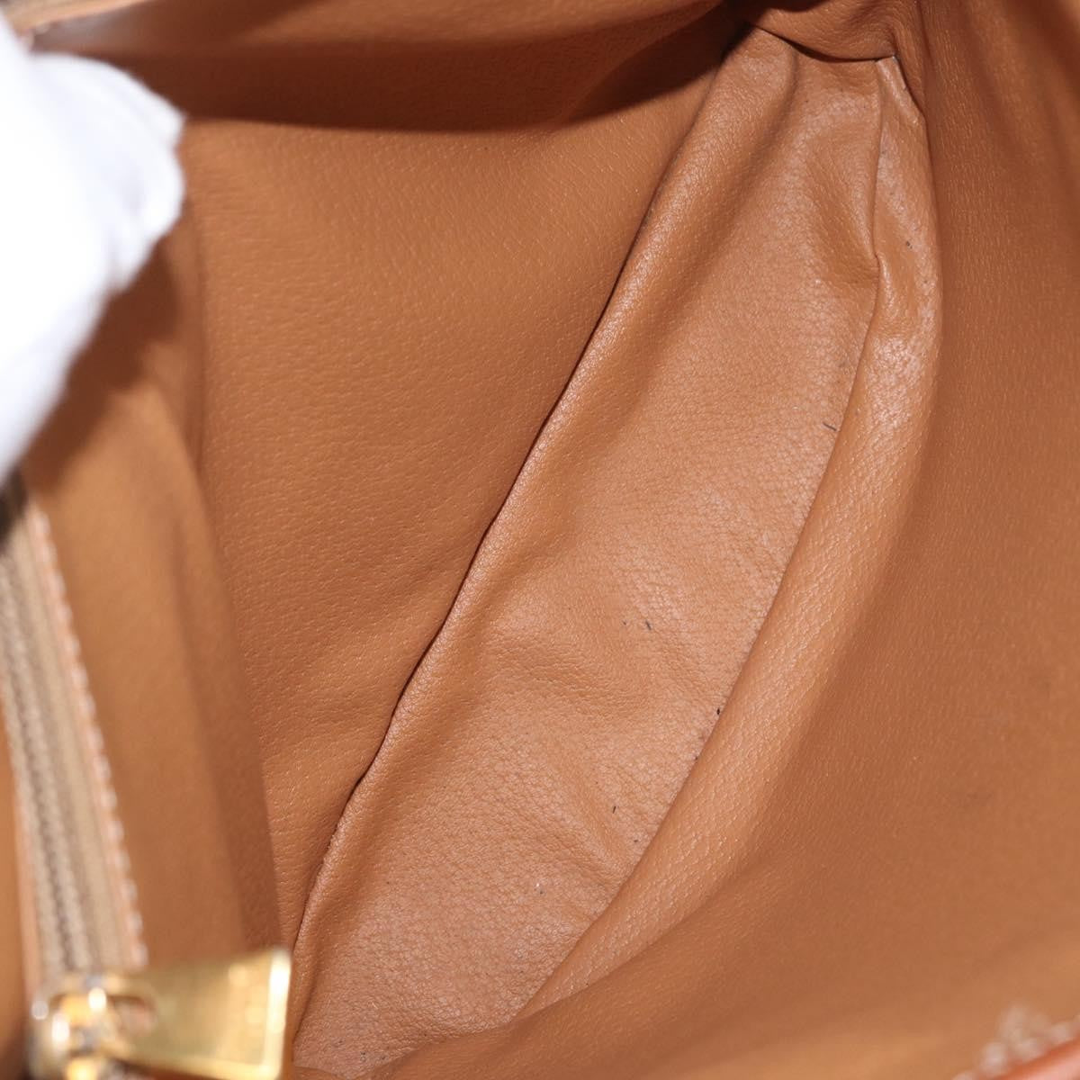 Celine Vintage Macadam Tote bag Canvas and Leather, Brown, Canvas, Tote Bag