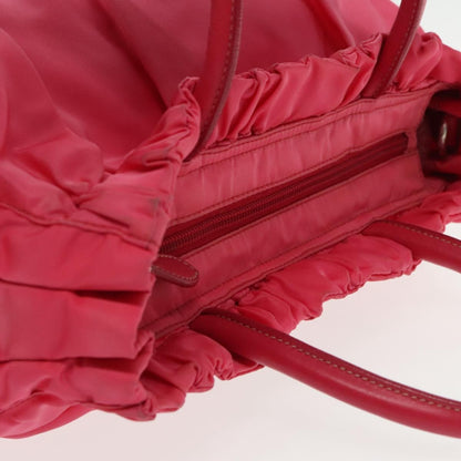 Prada Bow Convertible Tote Tessuto, PINK, NYLON, Tote bag