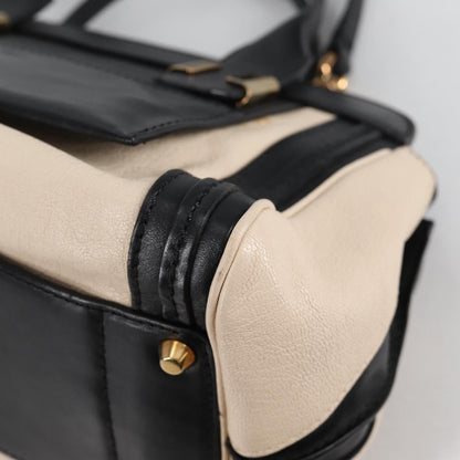 Chloe Alice Satchel Leather, WHITE, LEATHER, Handbag