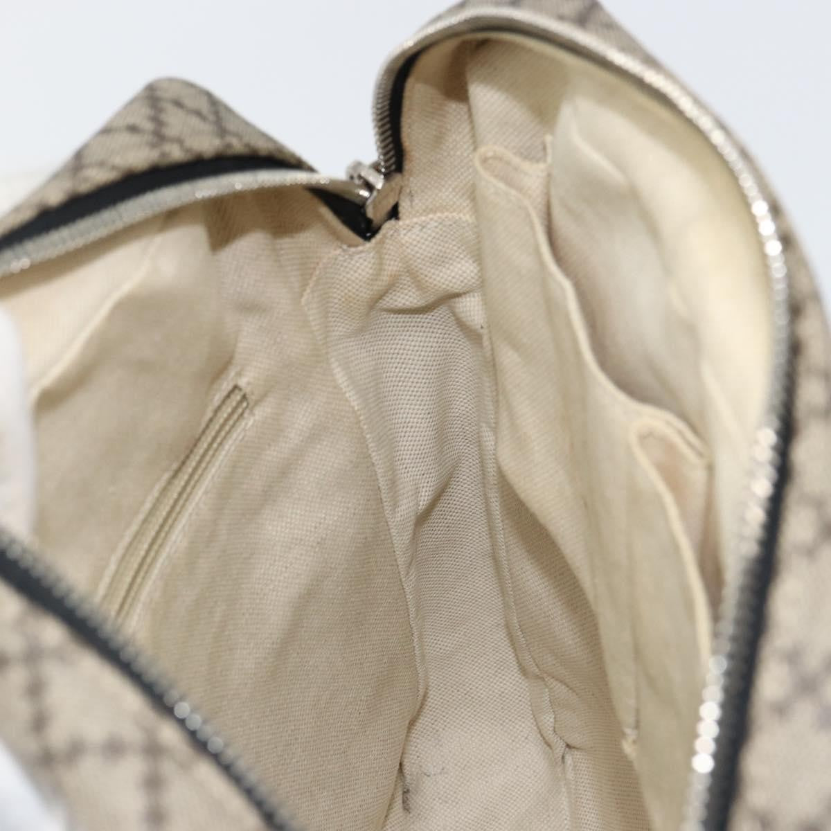 Gucci Snap Messenger Bag Diamante Coated Canvas, BEIGE, PVC, Shoulder bag