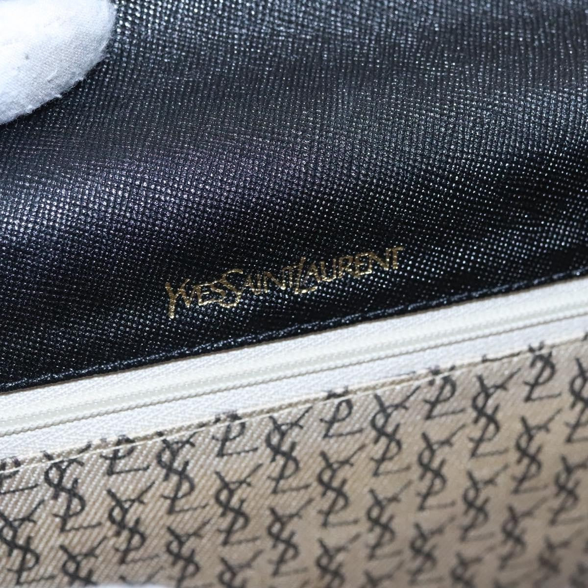 Saint Laurent Vintage Shoulder Bag Leather, BLACK, LEATHER, Shoulder bag