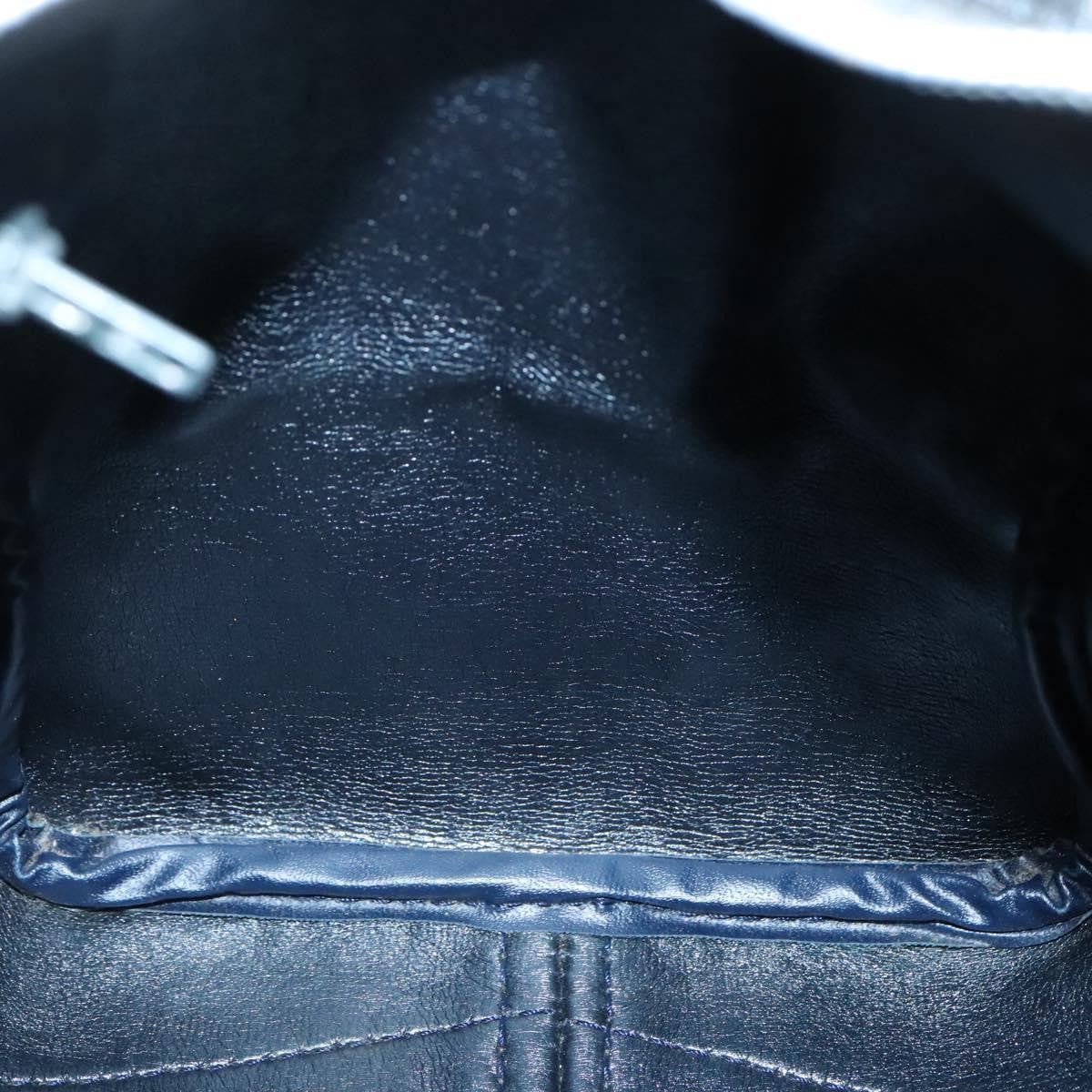 Christian Dior Bowling Bag Oblique Canvas, NAVY, CANVAS, Handbag