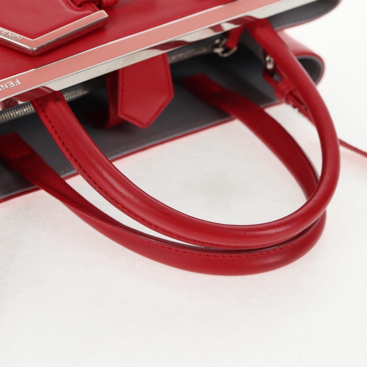 Fendi 2Jours Bag Leather, RED, LEATHER, Handbag