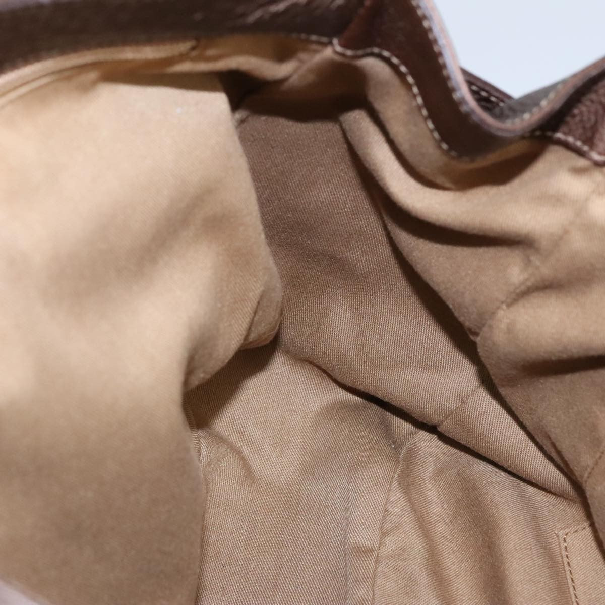 Salvatore Ferragamo Gancini handbag Leather, BROWN, LEATHER, Handbag