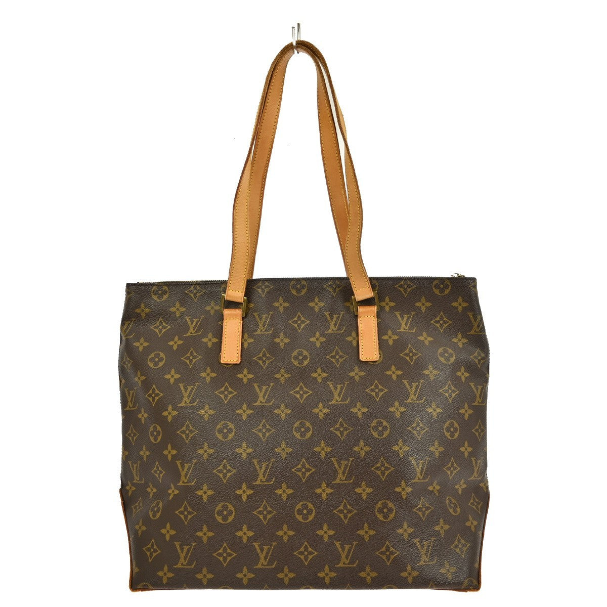 Louis Vuitton Cabas Mezzo Monogram Canvas, BROWN, CANVAS, Tote bag