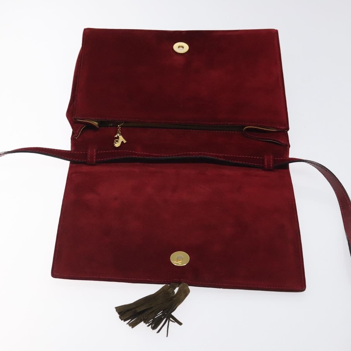 Salvatore Ferragamo Vintage Shoulder Bag Suede, MULTICOLOUR, SUEDE, Shoulder bag