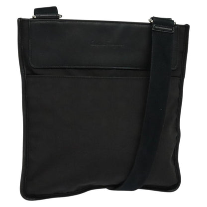 Salvatore Ferragamo Vintage Shoulder Bag Nylon, Black, Nylon, Shoulder Bag