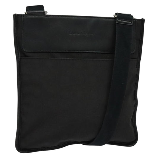 Salvatore Ferragamo Vintage Shoulder Bag Nylon, Black, Nylon, Shoulder Bag
