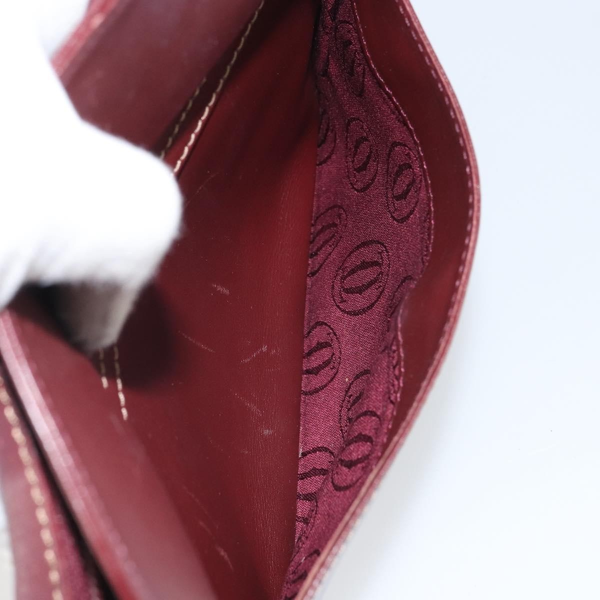 cartier Must de Cartier Shoulder Bag Leather, BURGUNDY, LEATHER, Shoulder bag
