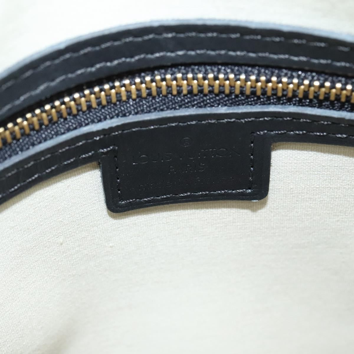 Louis Vuitton Alma Handbag Mini Lin, BLUE, CANVAS, Handbag