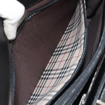 Burberry Vintage tote bag Leather, BLACK, LEATHER, Tote bag