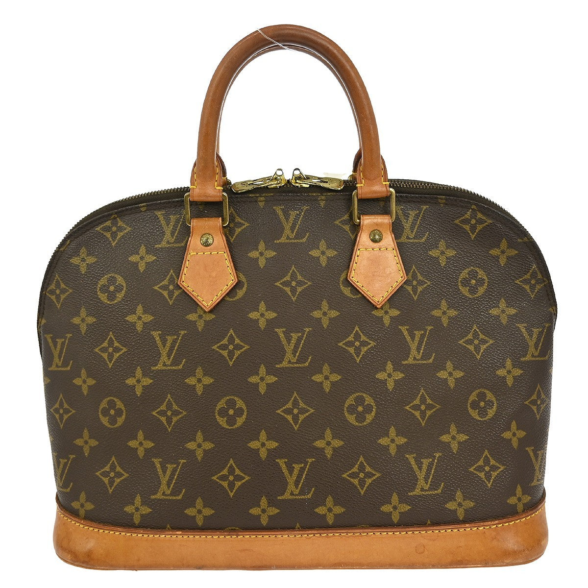 Louis Vuitton Alma Handbag Monogram Canvas, BROWN, CANVAS, Handbag