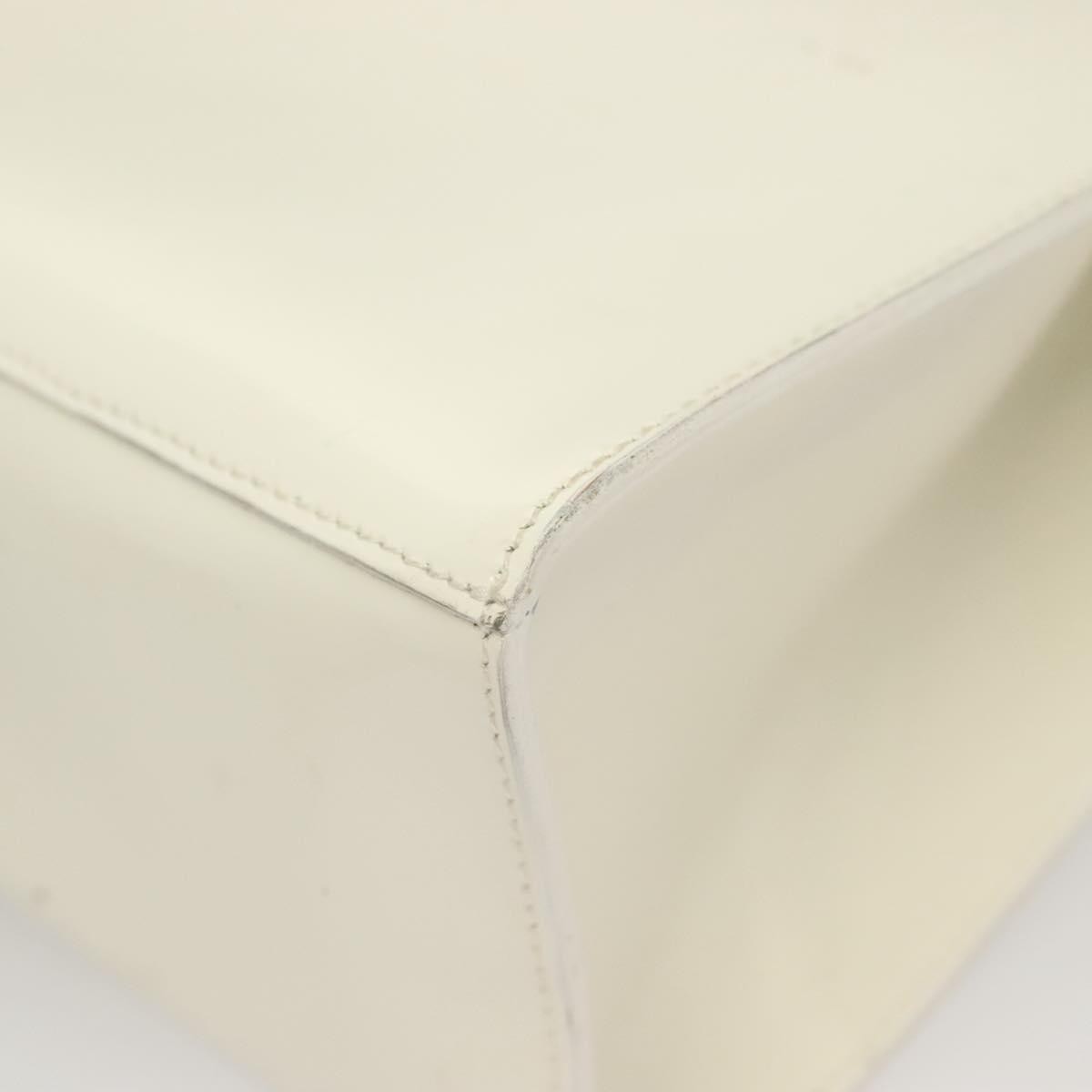 Salvatore Ferragamo Vintage Handbag Patent leather, WHITE, PATENT_LEATHER, Handbag