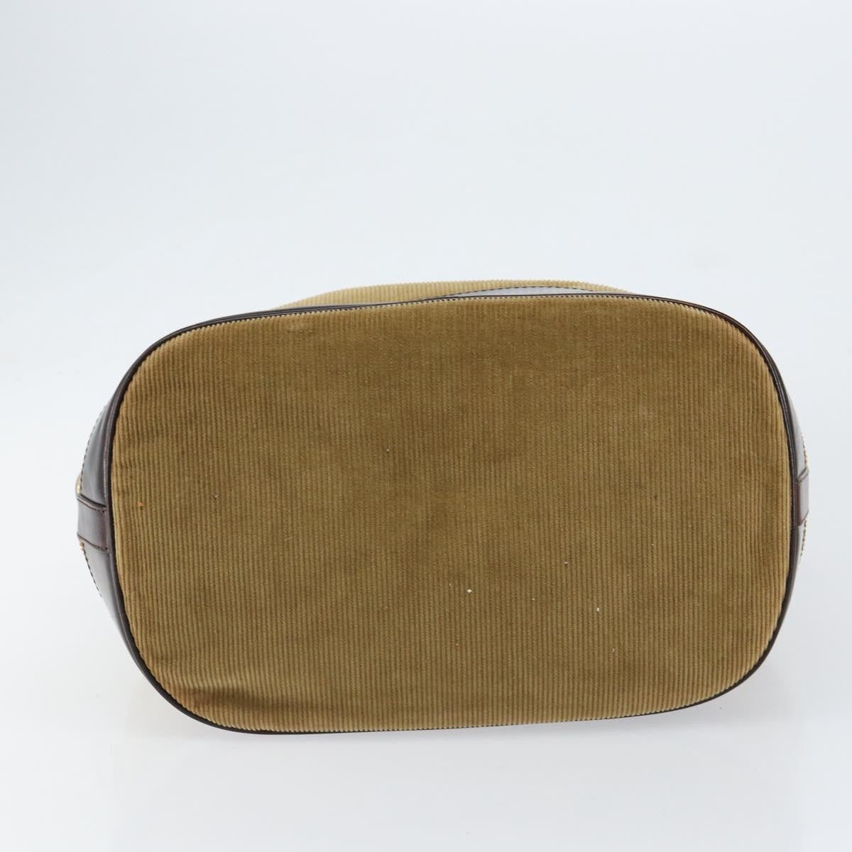 Fendi Vintage Top Handle Bag Velvet, BEIGE, VELVET, Handbag