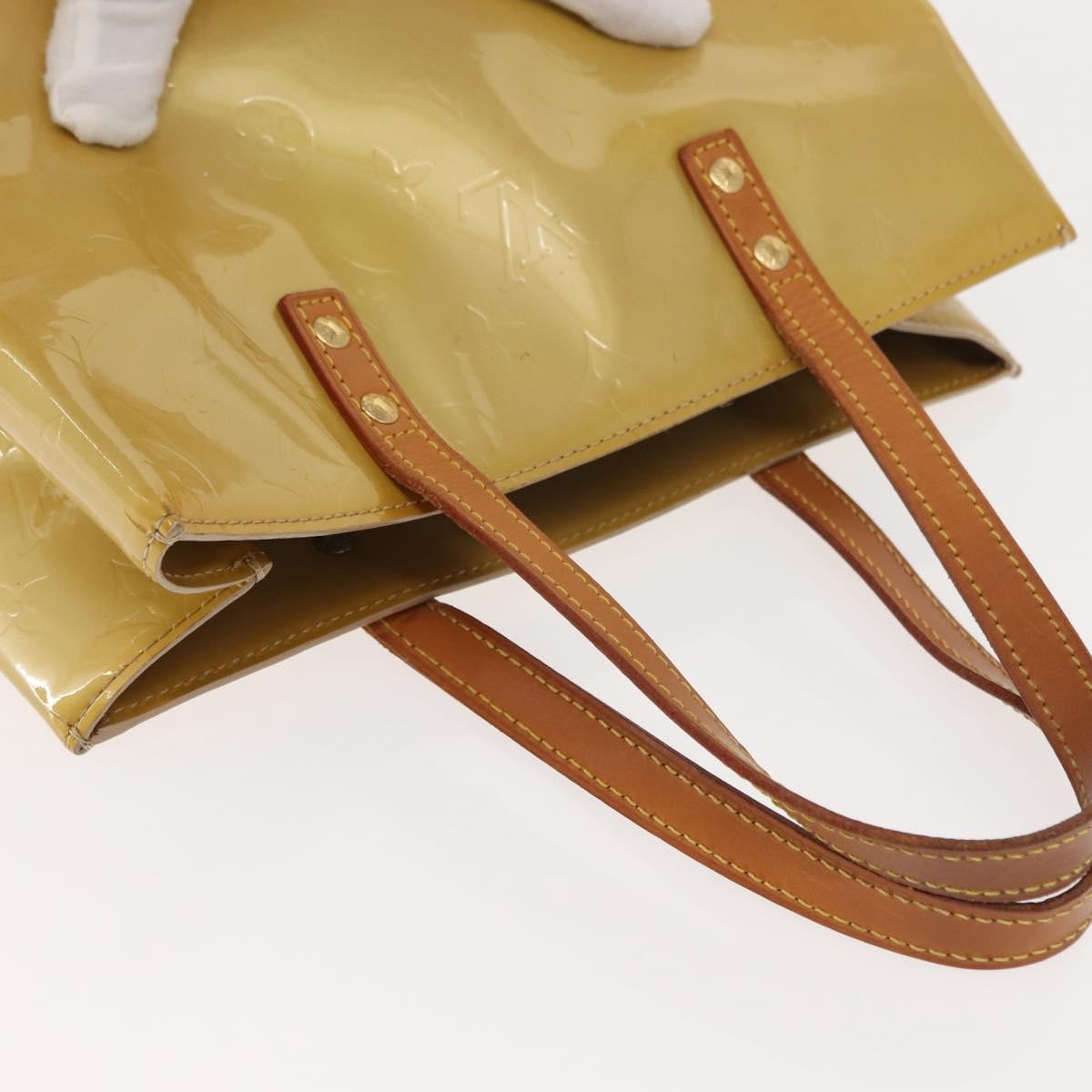Louis Vuitton Reade Handbag Monogram Vernis, BEIGE, PATENT_LEATHER, Handbag