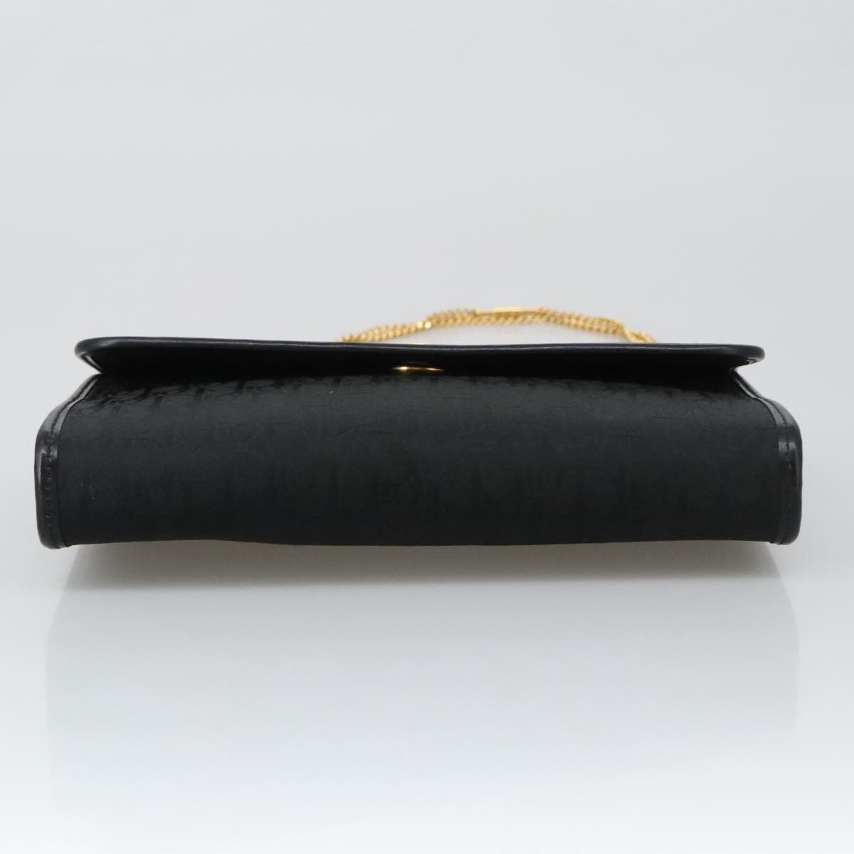 Christian Dior Vintage Trotter Crossbody Bag Canvas, BLACK, CANVAS, Shoulder bag