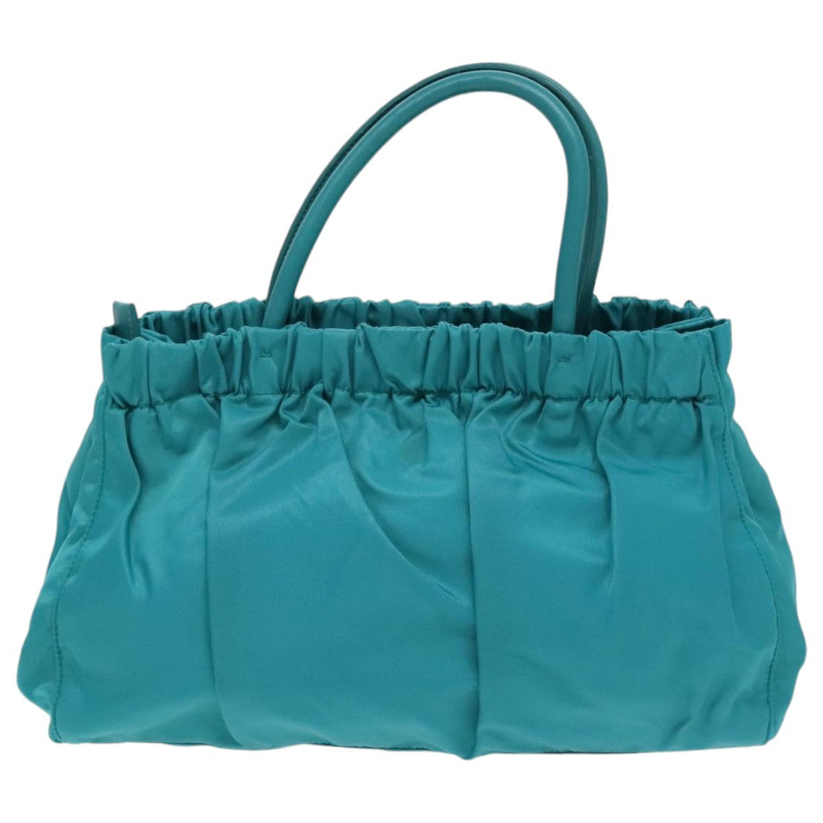 Prada Bow Convertible Tote Tessuto, TURQUOISE, NYLON, Tote bag