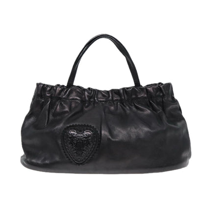 Gucci Heart Crest Handbag Leather, BLACK, LEATHER, Handbag