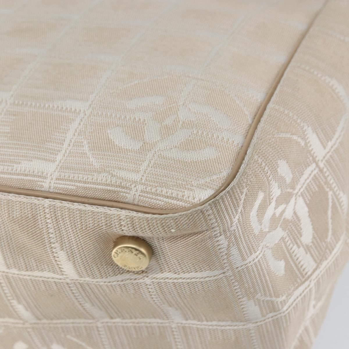 Chanel Travel Line Tote Nylon, BEIGE, NYLON, Tote bag