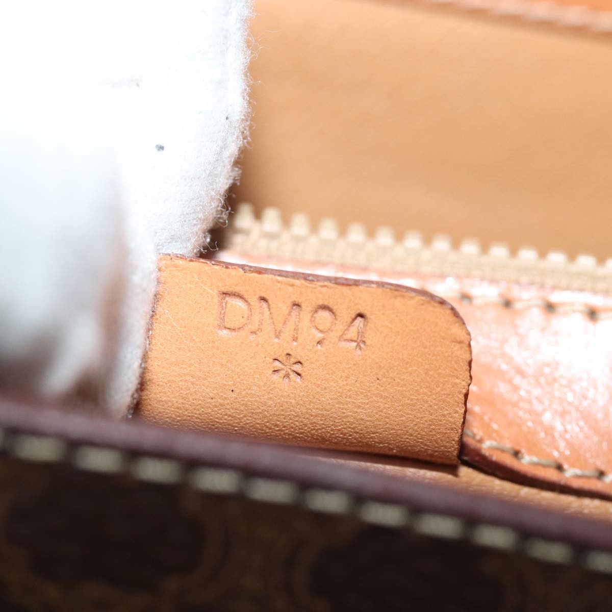 Celine Vintage Convertible Top Handle Bag Macadam Coated Canvas, BROWN, CANVAS, Handbag