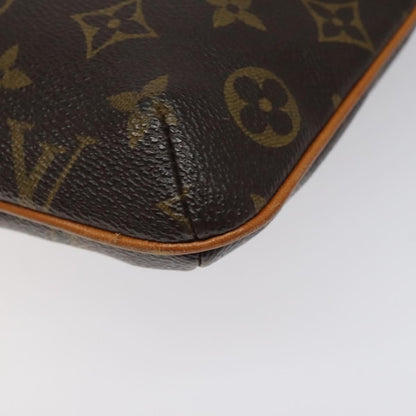 Louis Vuitton Partition Wristlet Clutch Monogram Canvas, BROWN, CANVAS, Clutche & pouche