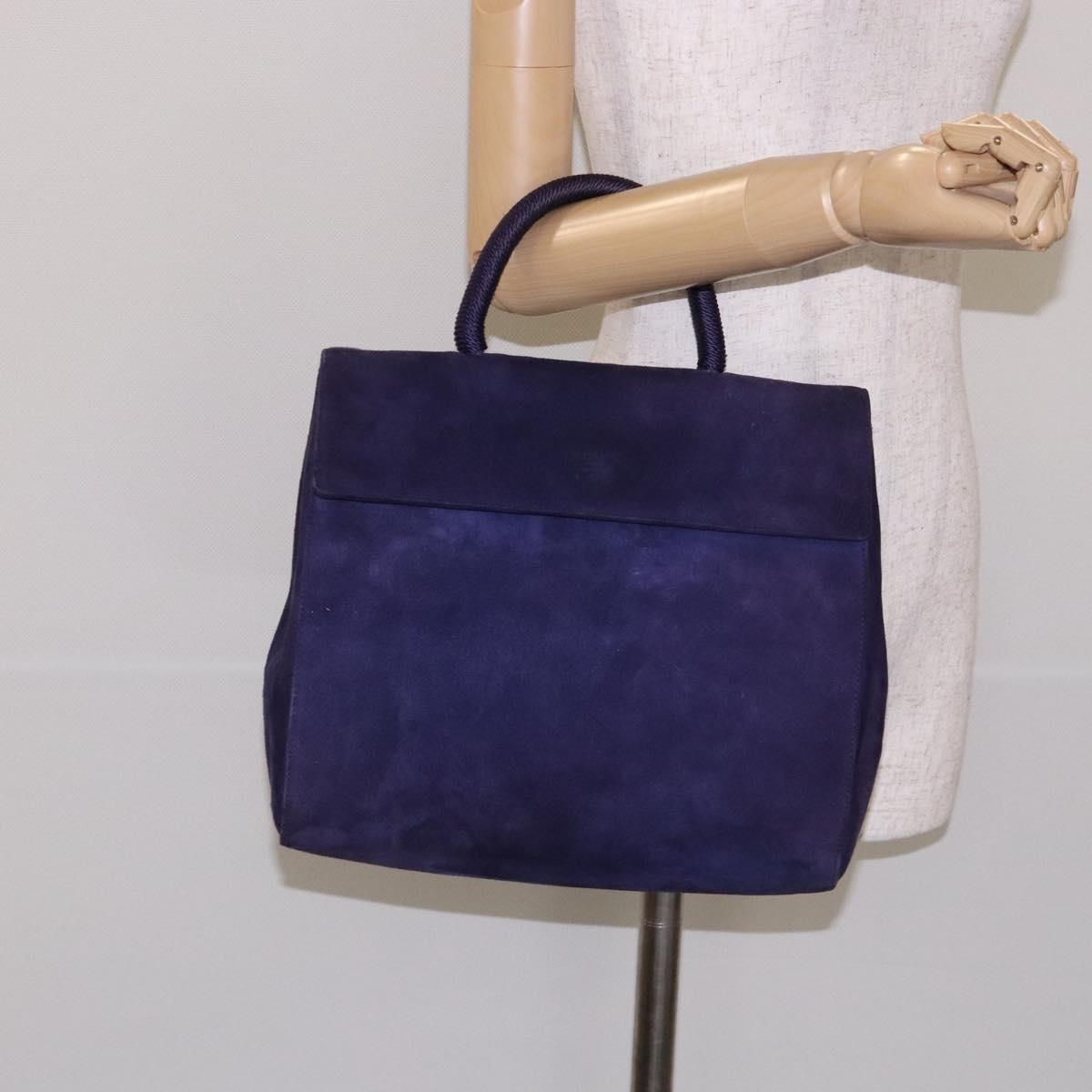 Prada Vintage Handbag Suede, PURPLE, SUEDE, Handbag