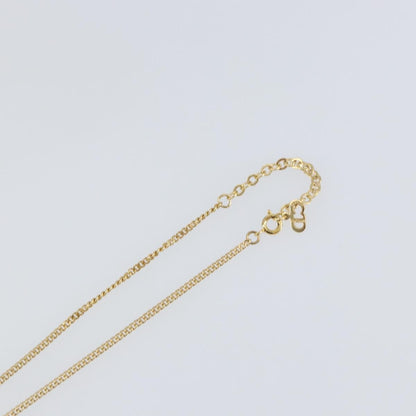 Christian Dior CD Pendant Necklace Metal and Crystals, GOLD, METAL, Necklace